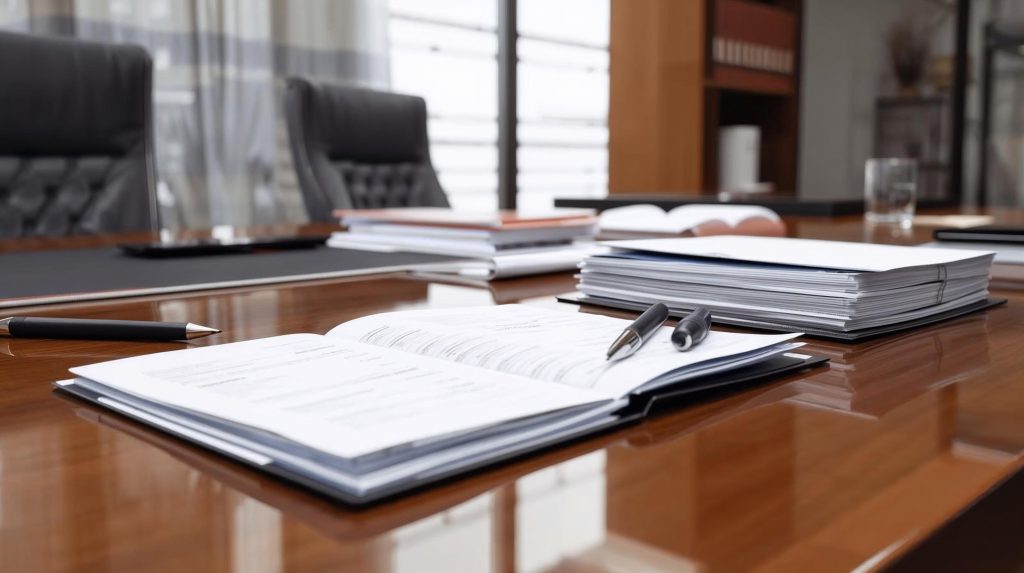 Análisis de documentación y contratos inmobiliarios en despacho profesional